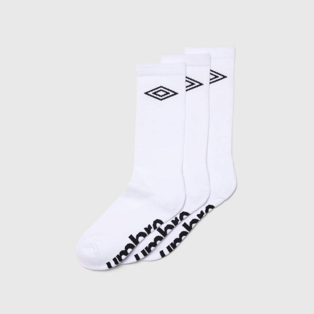 Mens White Crew Socks 3 Pack