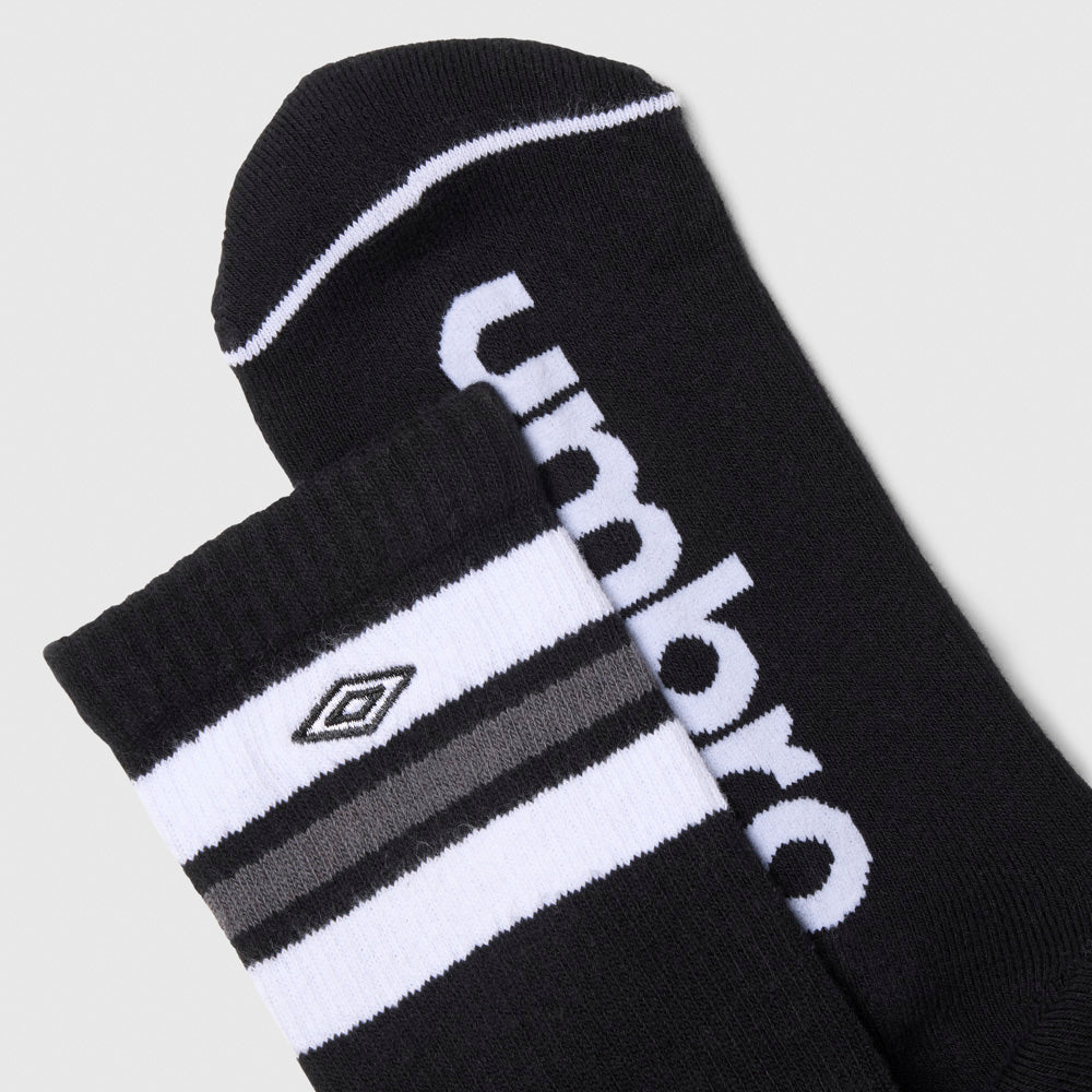 Mens Banded Crew Socks 2 Pack