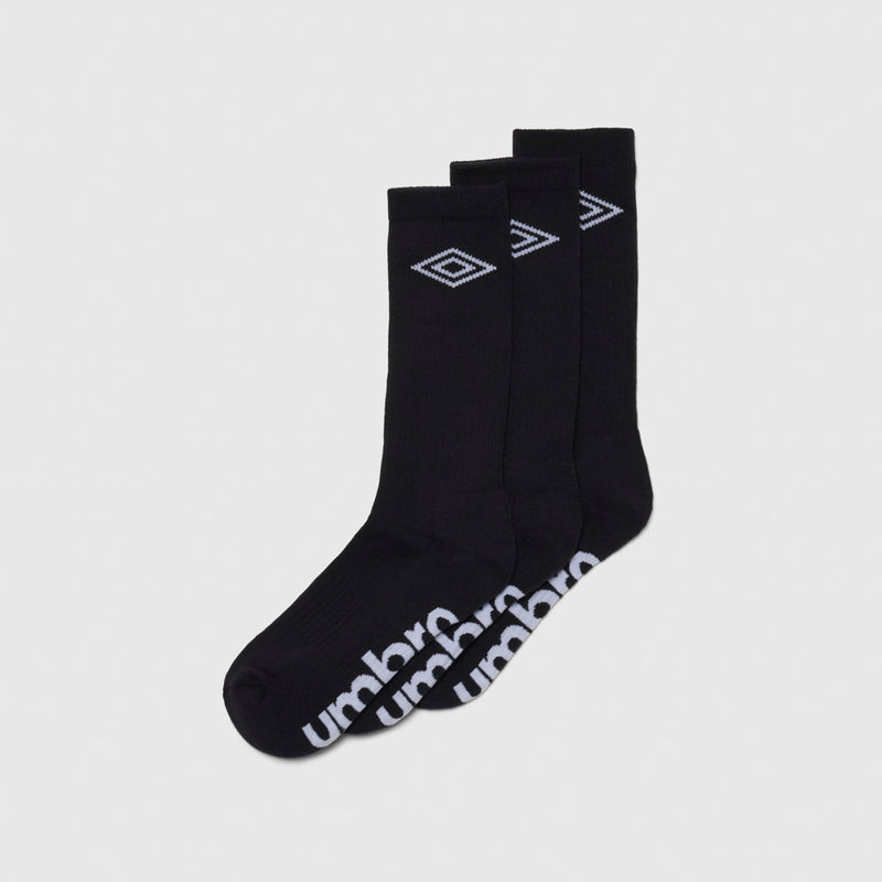 Mens Black Crew Socks 3 Pack