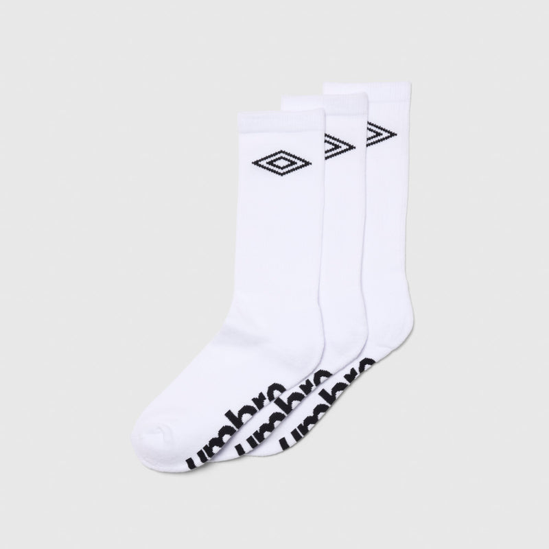 Mens White Crew Socks 3 Pack