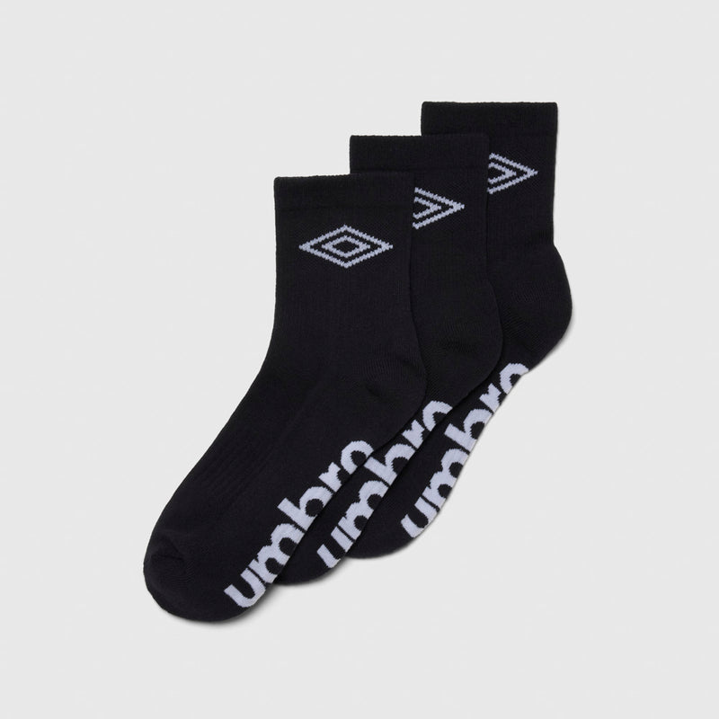 Mens 1/4 Crew Socks 3 Pack