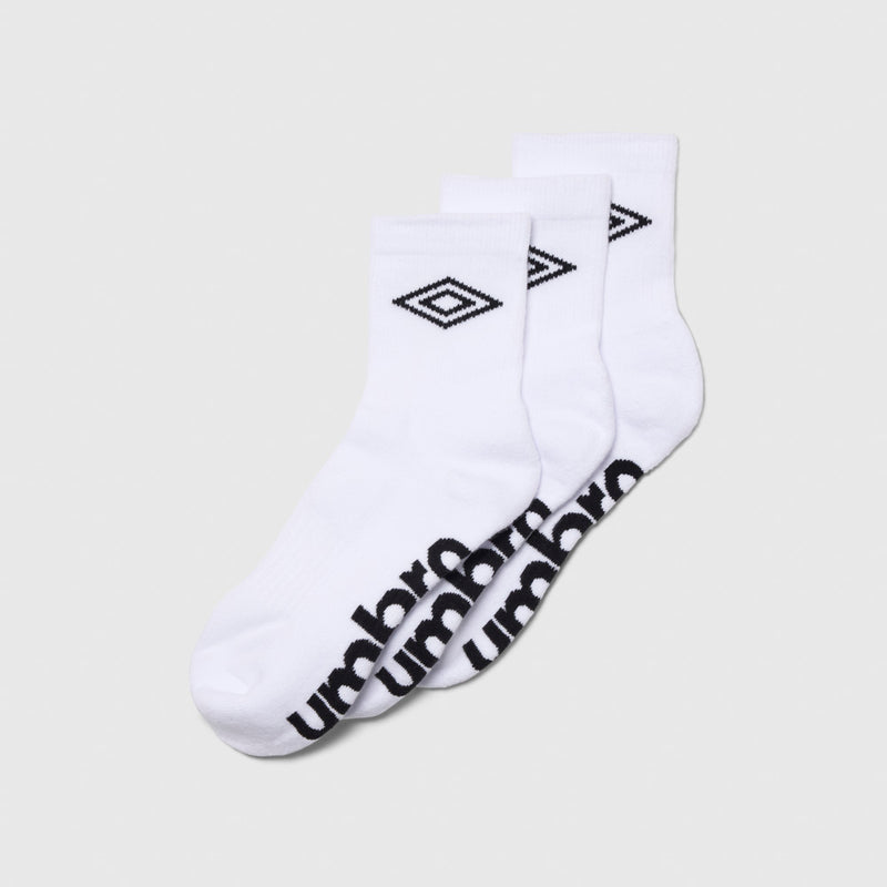 Mens 1/4 Crew Socks 3 Pack
