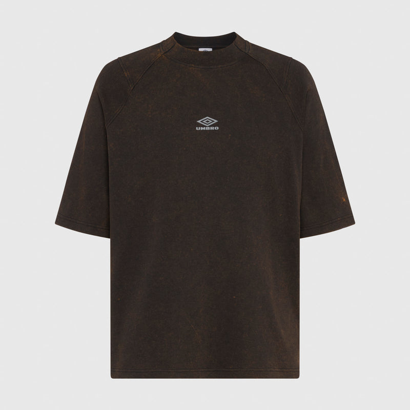 Washed High Neck Boxy Tee