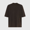 Washed High Neck Boxy Tee