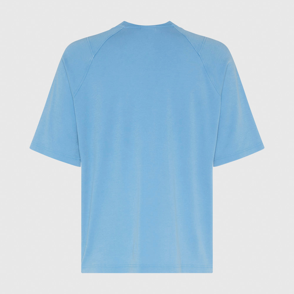 Washed High Neck Boxy Tee