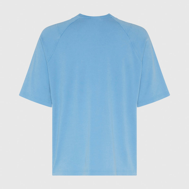 Washed High Neck Boxy Tee