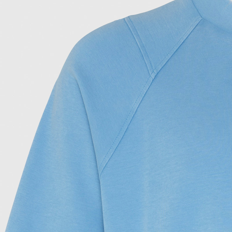 Washed High Neck Boxy Tee