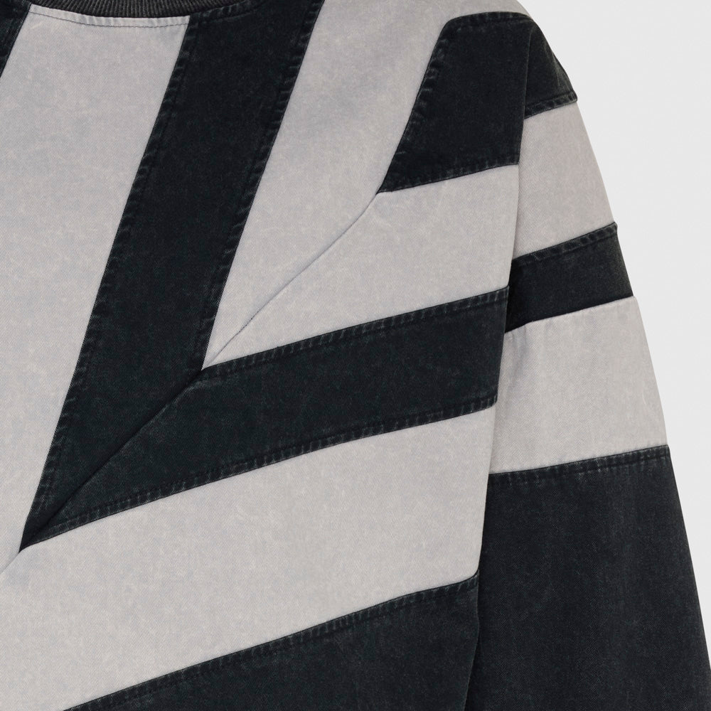 Washed Diamond Drill Sweat